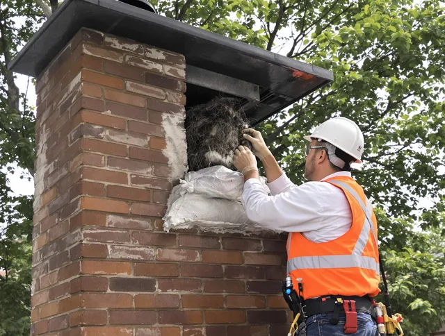Humane removal of debris and animals by North Royalton Chimney Sweep in North Royalton, OH