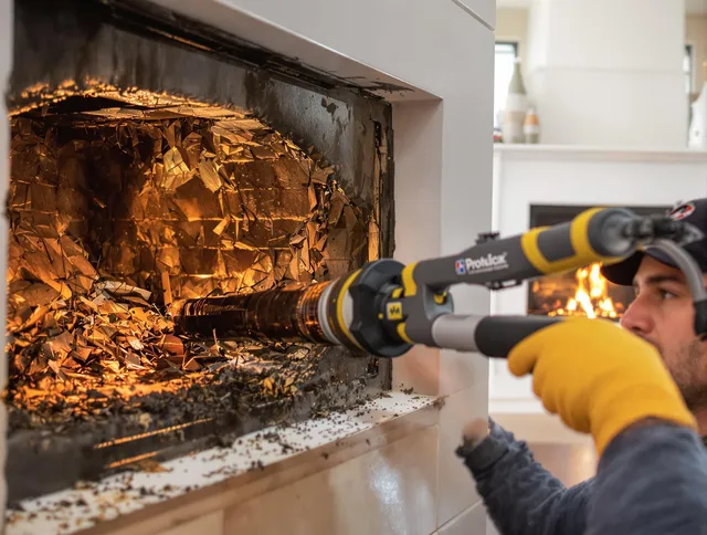 Professional chimney cleaning by North Royalton Chimney Sweep in North Royalton, OH