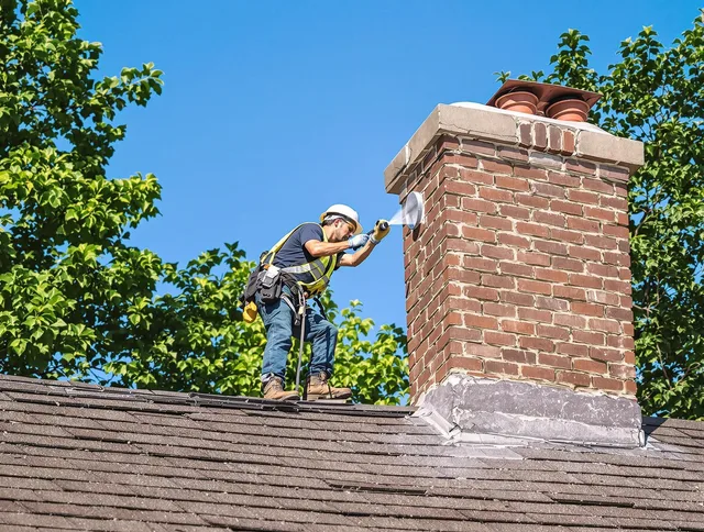 North Royalton Chimney Sweep performing an inspection with advanced tools in North Royalton, OH