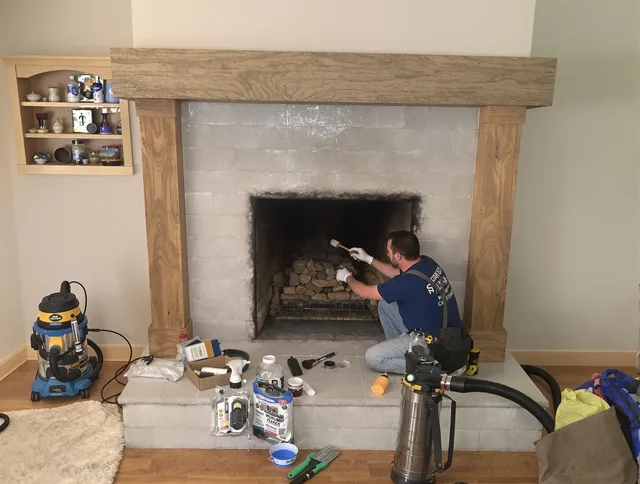 Detailed creosote removal process by North Royalton Chimney Sweep in North Royalton, OH