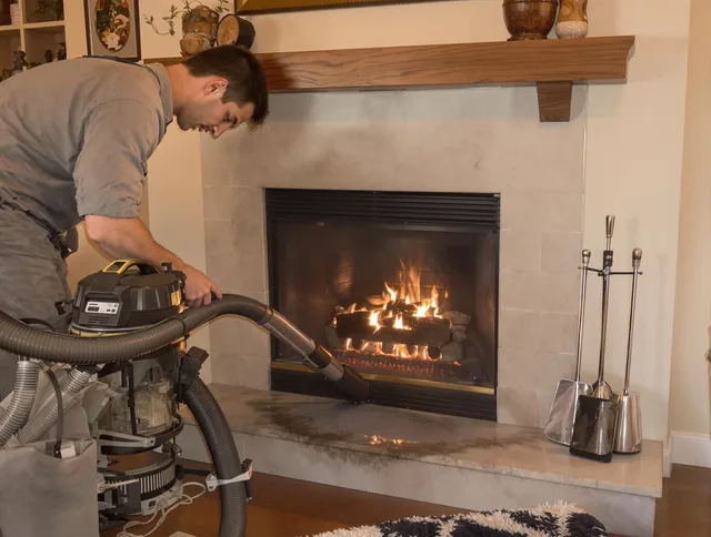 Routine fireplace upkeep by North Royalton Chimney Sweep in North Royalton, OH