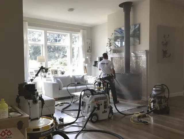 Soot removal service by North Royalton Chimney Sweep for a fireplace in North Royalton, OH